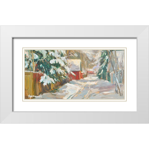 Neighborhood Drive #1 White Modern Wood Framed Art Print with Double Matting by Stevens, Allayn