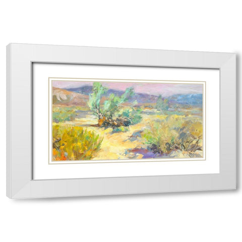 Desert Garden White Modern Wood Framed Art Print with Double Matting by Stevens, Allayn