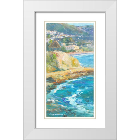 Afternoon Set White Modern Wood Framed Art Print with Double Matting by Stevens, Allayn