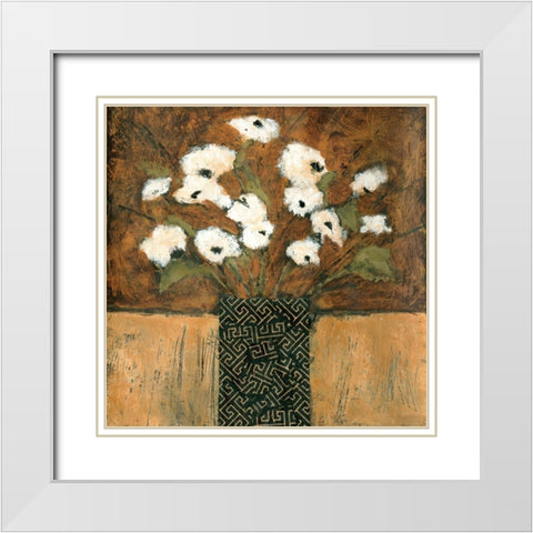 Instant Joy 1 White Modern Wood Framed Art Print with Double Matting by Bagnato, Judi