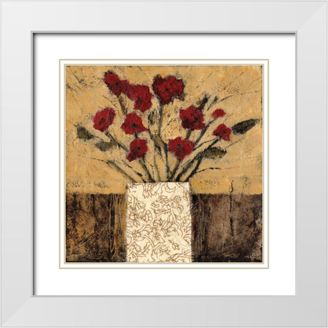 Instant Joy 2 White Modern Wood Framed Art Print with Double Matting by Bagnato, Judi