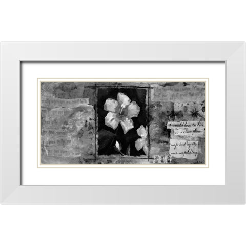 Spring Paradise 1 White Modern Wood Framed Art Print with Double Matting by Bagnato, Judi