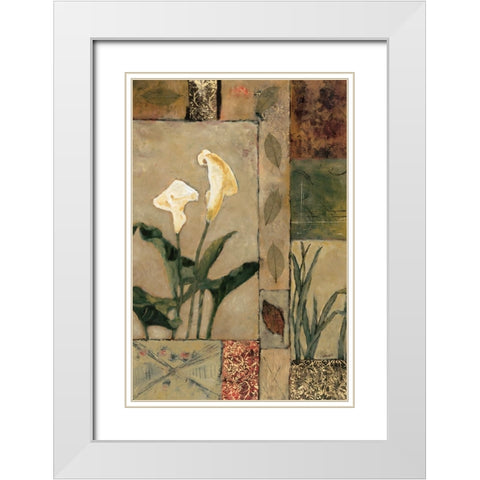 Natures Bounty 1 White Modern Wood Framed Art Print with Double Matting by Bagnato, Judi