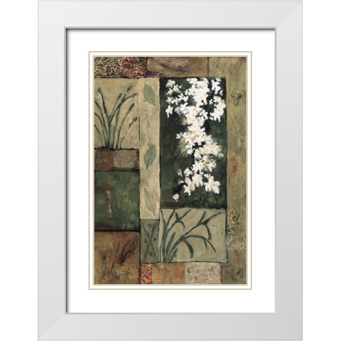 Natures Bounty 2 White Modern Wood Framed Art Print with Double Matting by Bagnato, Judi