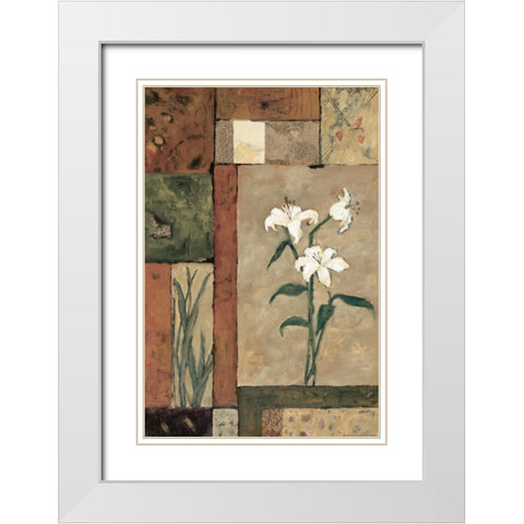 Natures Bounty 3 White Modern Wood Framed Art Print with Double Matting by Bagnato, Judi