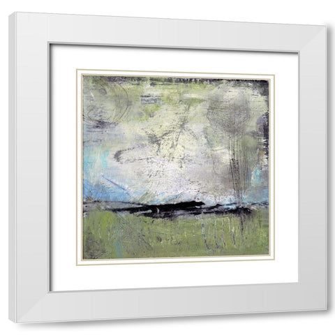 Beyond The Storm White Modern Wood Framed Art Print with Double Matting by Bagnato, Judi