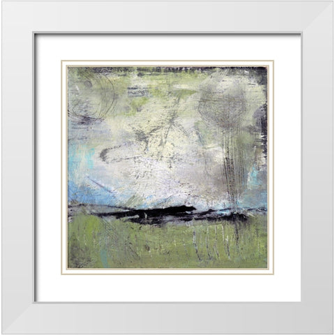 Beyond The Storm White Modern Wood Framed Art Print with Double Matting by Bagnato, Judi