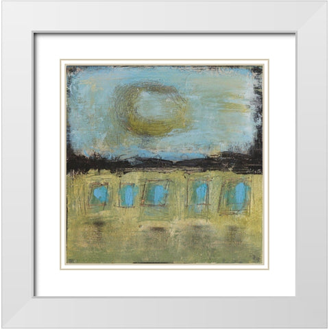 Reconnecting White Modern Wood Framed Art Print with Double Matting by Bagnato, Judi