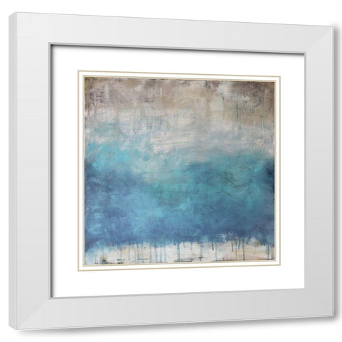 Serenity Paused White Modern Wood Framed Art Print with Double Matting by Bagnato, Judi