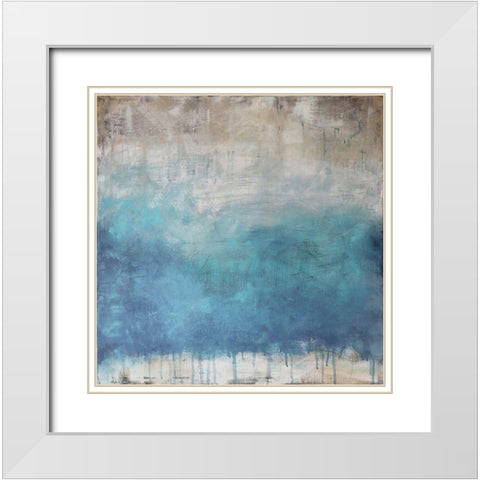 Serenity Paused White Modern Wood Framed Art Print with Double Matting by Bagnato, Judi