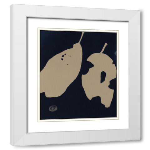 2 Alone White Modern Wood Framed Art Print with Double Matting by Blue