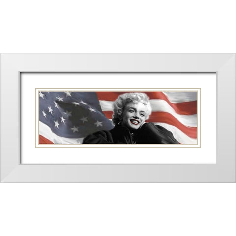 My Favorite In Flag White Modern Wood Framed Art Print with Double Matting by Eversen, Robert