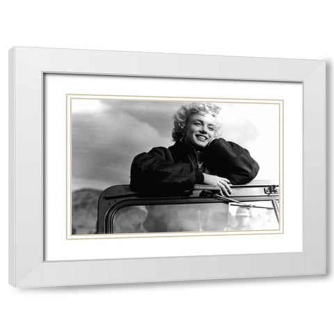 My Favorite White Modern Wood Framed Art Print with Double Matting by Eversen