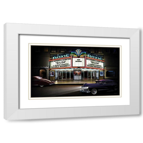 Roxie Picture White Modern Wood Framed Art Print with Double Matting by Flint, Helen