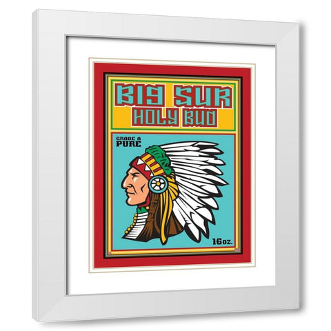 Big Sur White Modern Wood Framed Art Print with Double Matting by Has