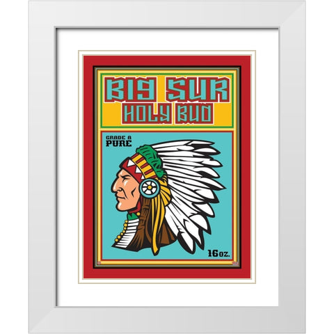 Big Sur White Modern Wood Framed Art Print with Double Matting by Has