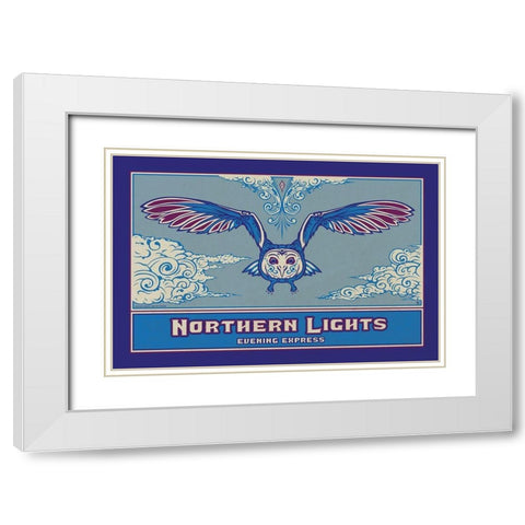 NoRThen White Modern Wood Framed Art Print with Double Matting by Has
