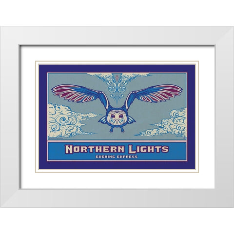 NoRThen White Modern Wood Framed Art Print with Double Matting by Has