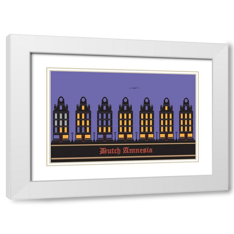 Dutch Amnesia White Modern Wood Framed Art Print with Double Matting by Has