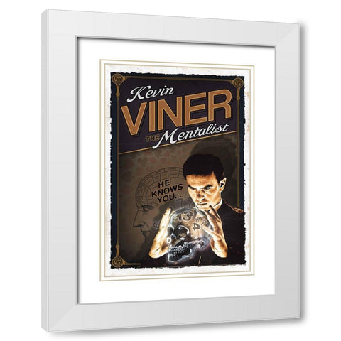 Kevin Viner White Modern Wood Framed Art Print with Double Matting by Has