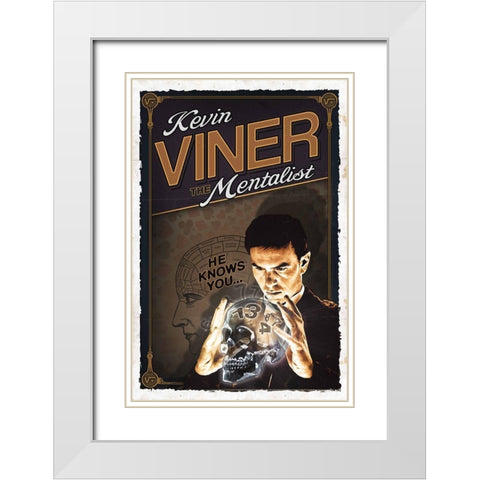 Kevin Viner White Modern Wood Framed Art Print with Double Matting by Has