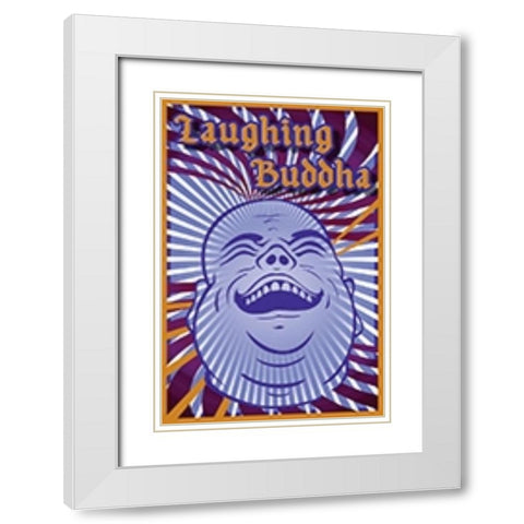 Laughing White Modern Wood Framed Art Print with Double Matting by Has