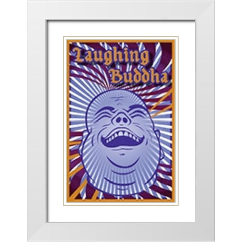 Laughing White Modern Wood Framed Art Print with Double Matting by Has