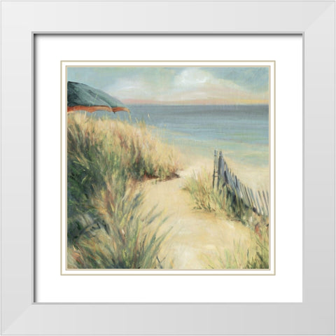 HAZ03 Bridgeport White Modern Wood Framed Art Print with Double Matting by Franklin, Elizabeth