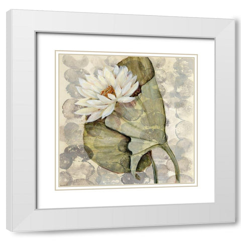Amazonia 1 White Modern Wood Framed Art Print with Double Matting by Amore