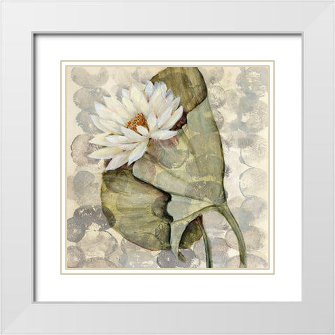 Amazonia 1 White Modern Wood Framed Art Print with Double Matting by Amore