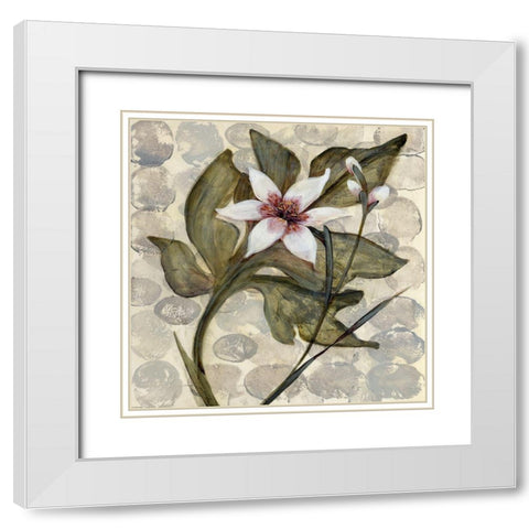 Amazonia 4 White Modern Wood Framed Art Print with Double Matting by Amore