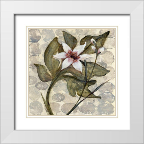 Amazonia 4 White Modern Wood Framed Art Print with Double Matting by Amore
