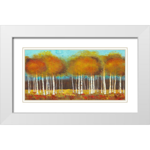 Atmoshere White Modern Wood Framed Art Print with Double Matting by TBS