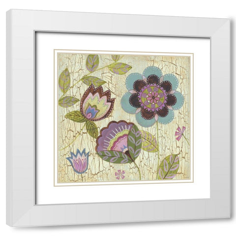 Tribeca 2 White Modern Wood Framed Art Print with Double Matting by TBS