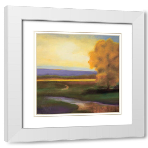Country White Modern Wood Framed Art Print with Double Matting by Sokol-Hohne