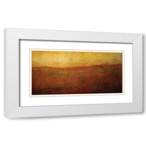 Golden Sunrise White Modern Wood Framed Art Print with Double Matting by Sokol-Hohne