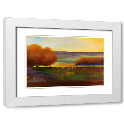 Forest White Modern Wood Framed Art Print with Double Matting by Sokol-Hohne