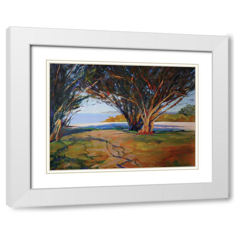 Arles White Modern Wood Framed Art Print with Double Matting by Sokol-Hohne