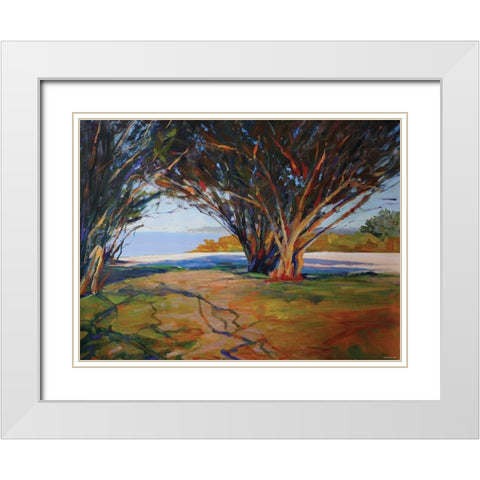 Arles White Modern Wood Framed Art Print with Double Matting by Sokol-Hohne