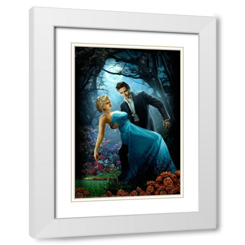 Twilight White Modern Wood Framed Art Print with Double Matting by Brando, JJ
