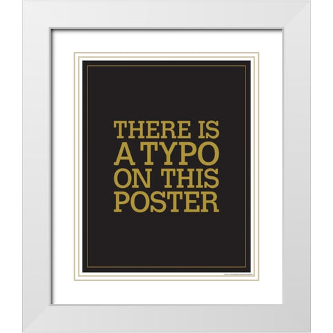 Typo White Modern Wood Framed Art Print with Double Matting by Brando, JJ