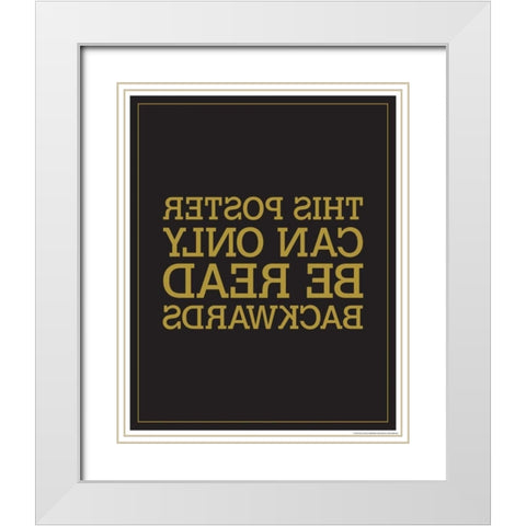 Backwards White Modern Wood Framed Art Print with Double Matting by Brando, JJ