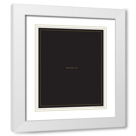 Minimal Art White Modern Wood Framed Art Print with Double Matting by Brando, JJ