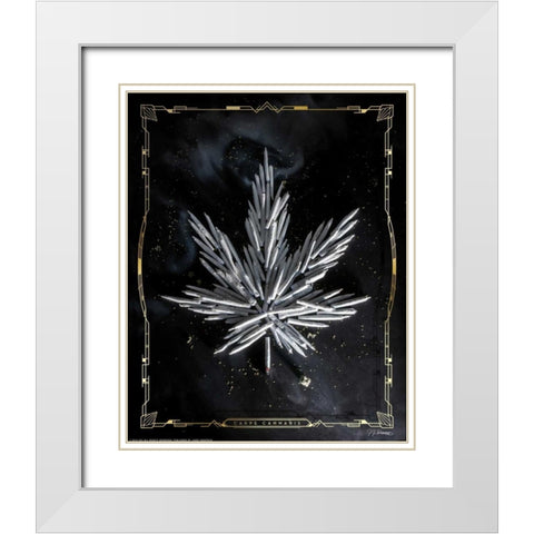 Carpe Cannabis White Modern Wood Framed Art Print with Double Matting by Brando, JJ