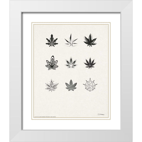 Era Juana White Modern Wood Framed Art Print with Double Matting by Brando, JJ