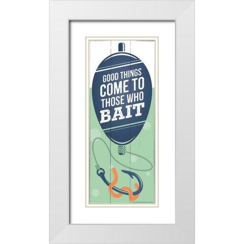 Good Things White Modern Wood Framed Art Print with Double Matting by Brando, JJ