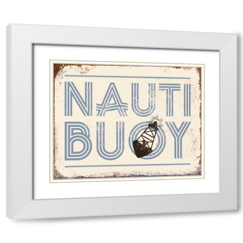 Nautibuoy White Modern Wood Framed Art Print with Double Matting by Brando, JJ