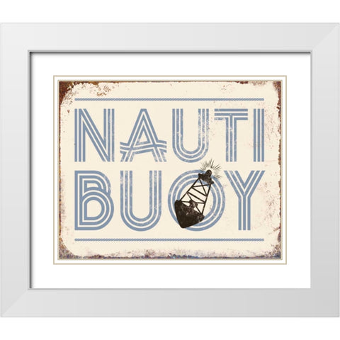 Nautibuoy White Modern Wood Framed Art Print with Double Matting by Brando, JJ