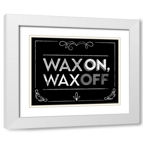 Wax On White Modern Wood Framed Art Print with Double Matting by Brando, JJ
