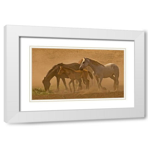 Daybreak White Modern Wood Framed Art Print with Double Matting by Linden, Sally